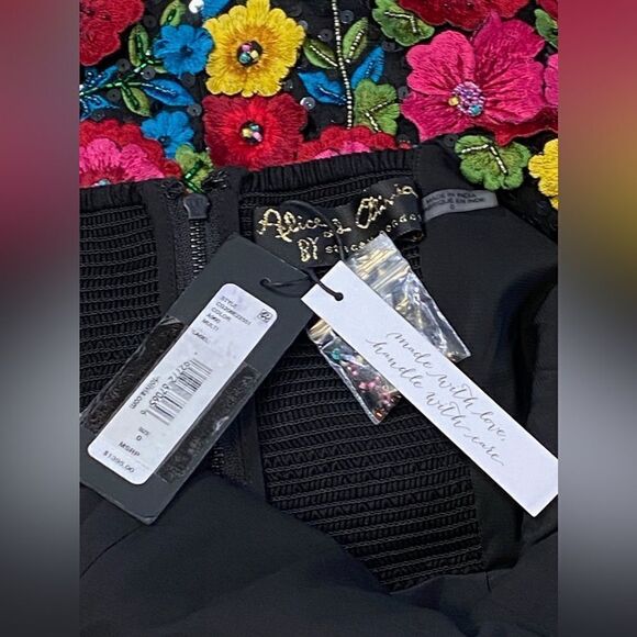 Alice + Olivia Lindsey Embellished A-Line Dress size 0 - Picture 15 of 16